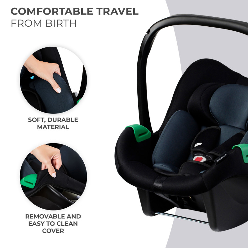 Автокрісло-люлька Kinderkraft Mink Pro i-Size Black KCMINKPRBLK0000