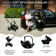 Автокрісло-люлька Kinderkraft Mink Pro i-Size Black KCMINKPRBLK0000