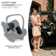 Автокрісло-люлька Kinderkraft Mink Pro i-Size Black KCMINKPRBLK0000