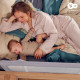Захисна бар'єрка для ліжка Kinderkraft Guard and Dream Grey KAGUDR00LGR0000