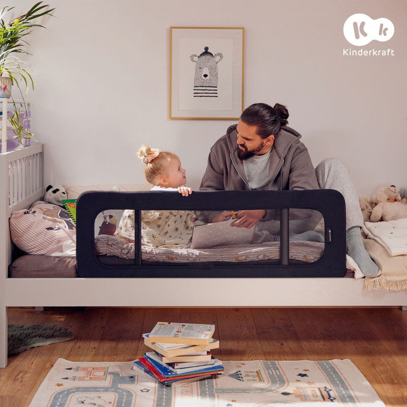 Захисна бар'єрка для ліжка Kinderkraft Guard and Dream Black KAGUDR00BLK0000
