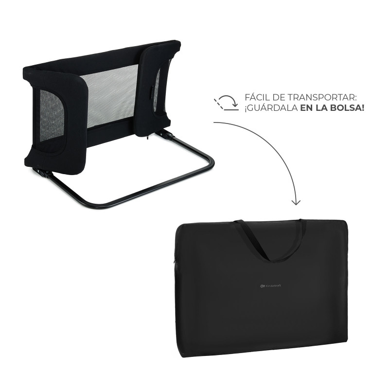 Захисна бар'єрка для ліжка Kinderkraft Guard and Dream Black KAGUDR00BLK0000