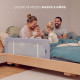 Захисна бар'єрка для ліжка Kinderkraft Guard and Dream Black KAGUDR00BLK0000