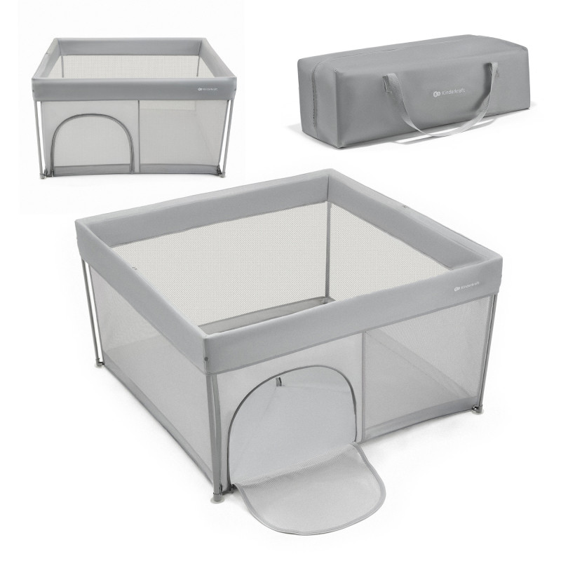 Манеж Kinderkraft Ziki Grey KLZIKI00GRY0000