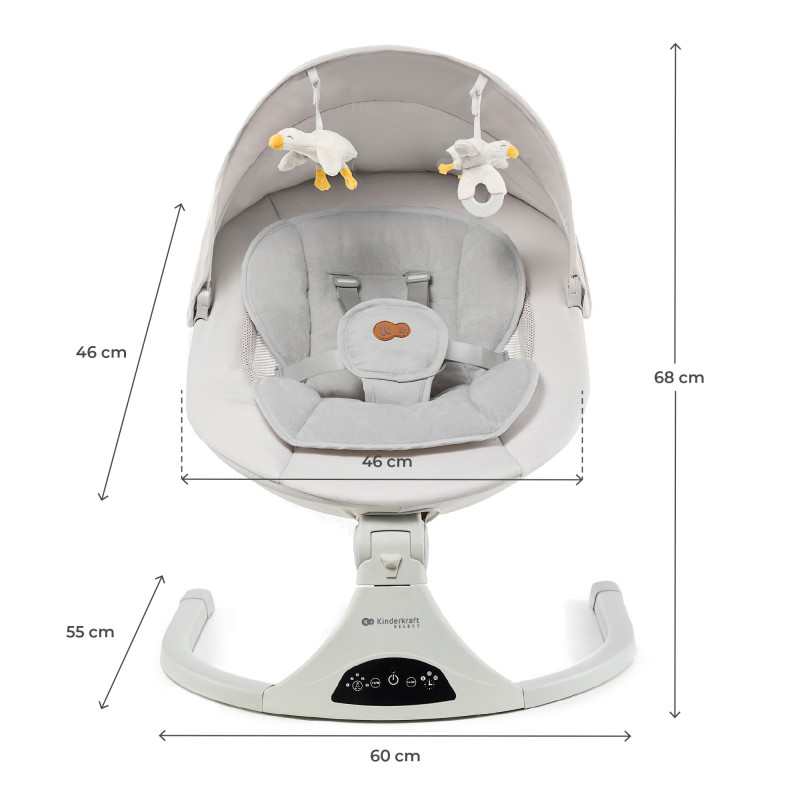 Крісло-гойдалка Kinderkraft Tulsy Beige KBTULS00BEG0000