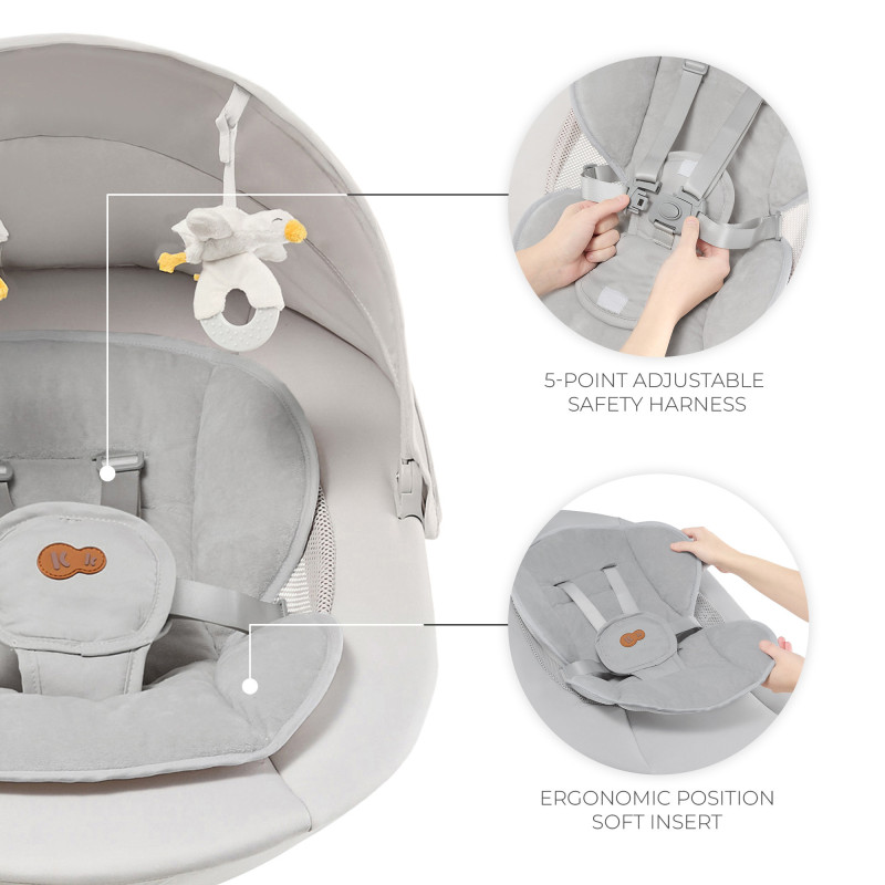 Крісло-гойдалка Kinderkraft Tulsy Beige KBTULS00BEG0000