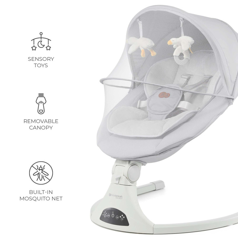 Крісло-гойдалка Kinderkraft Tulsy Gray KBTULS00GRY0000