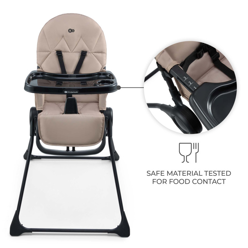 Стільчик для годування Kinderkraft Binci Beige KHBINC00BEG0000