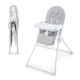 Стільчик для годування Kinderkraft Binci Light Grey KHBINC00LGR0000