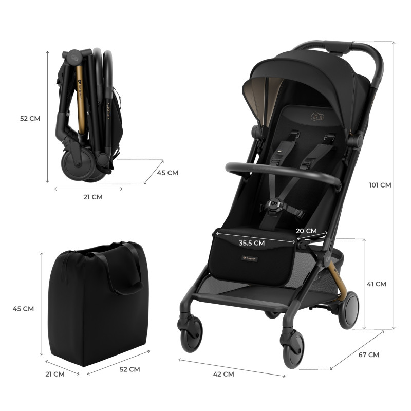Прогулянкова коляска Kinderkraft Pilot 2 Midnight Black KSPILO02BLK0000