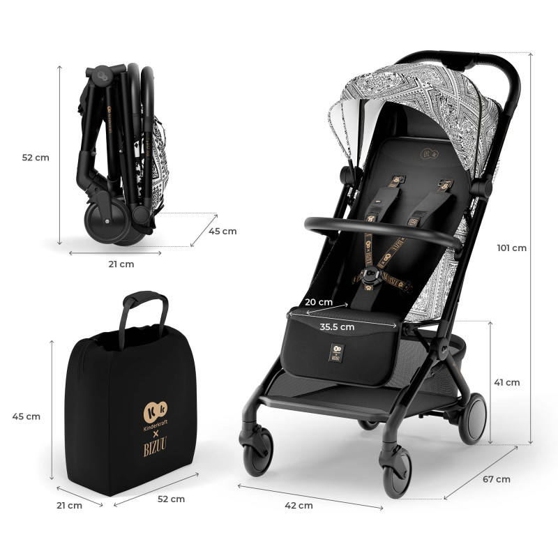 Прогулянкова коляска Kinderkraft Pilot 2 Midnight Black KSPILO02BLK0000
