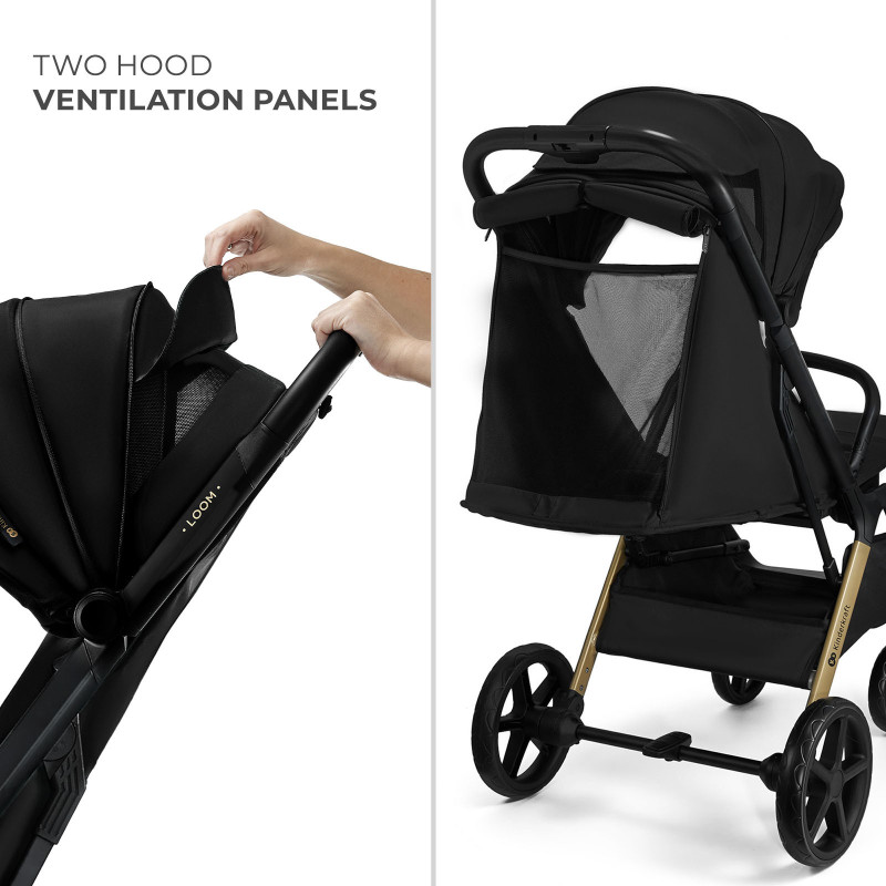 Прогулянкова коляска Kinderkraft Loom Black KSLOOM00BLK00BS