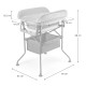 Столик для пеленання з ванночкою Kinderkraft Bubbly Grey KABUBB00GRY0000
