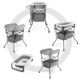 Столик для пеленання з ванночкою Kinderkraft Bubbly Grey KABUBB00GRY0000