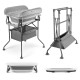 Столик для пеленання з ванночкою Kinderkraft Bubbly Grey KABUBB00GRY0000