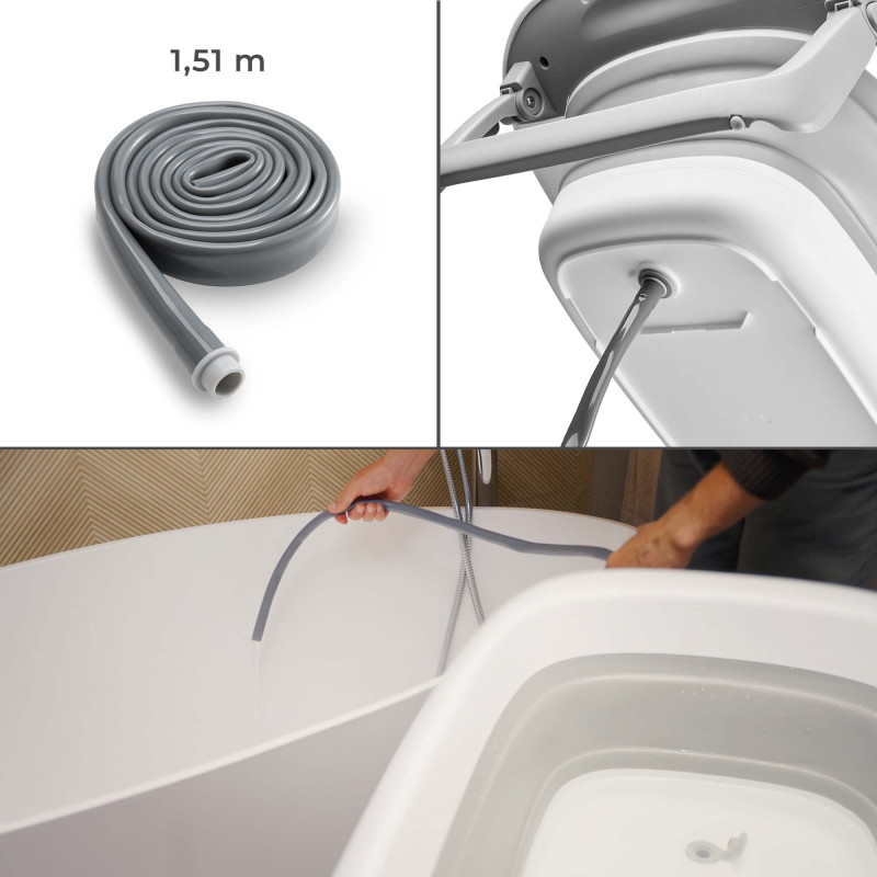Столик для пеленання з ванночкою Kinderkraft Bubbly Grey KABUBB00GRY0000