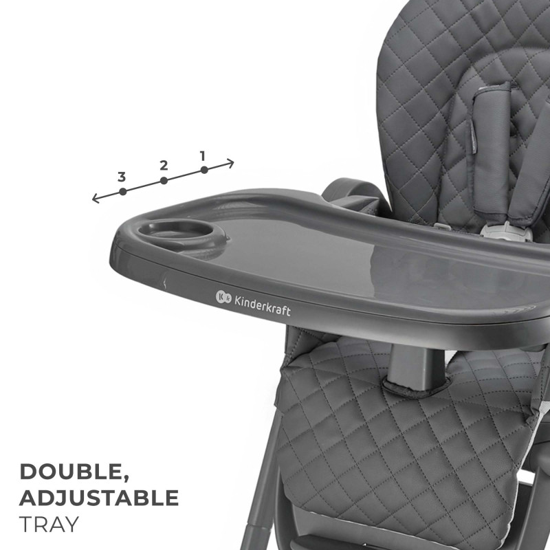 Стільчик для годування Kinderkraft Tulo Grey KHTULO00GRY0000