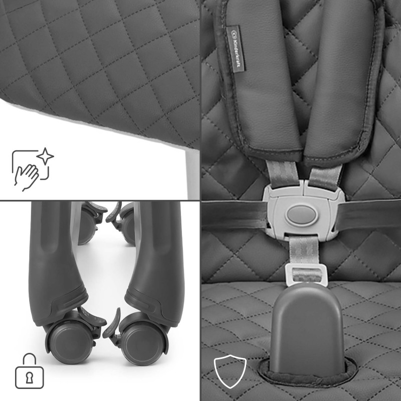 Стільчик для годування Kinderkraft Tulo Grey KHTULO00GRY0000