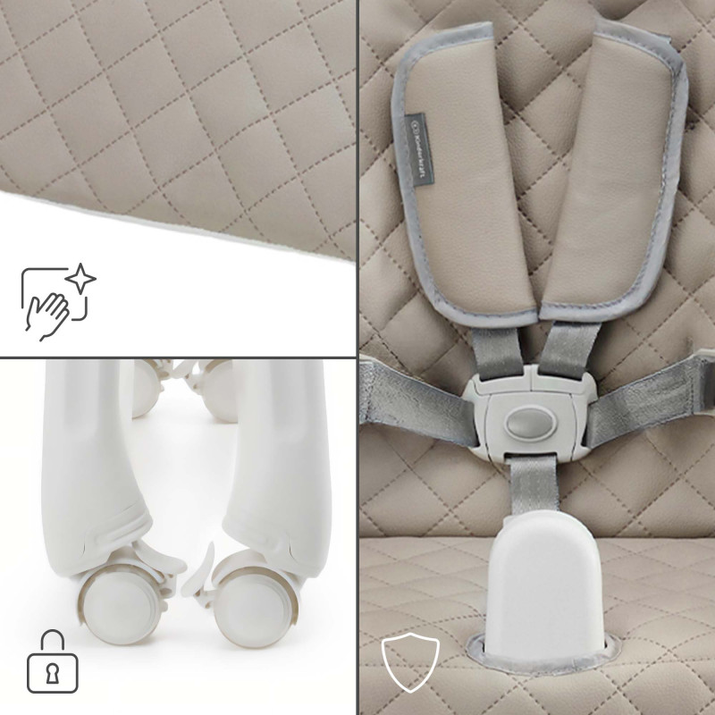 Стільчик для годування Kinderkraft Tulo Beige KHTULO00BEG0000
