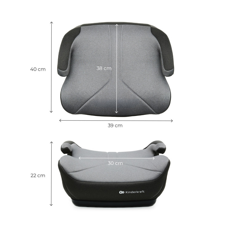 Автокрісло-бустер Kinderkraft i-Boost 2 Grey KCIBOO02GRY0000
