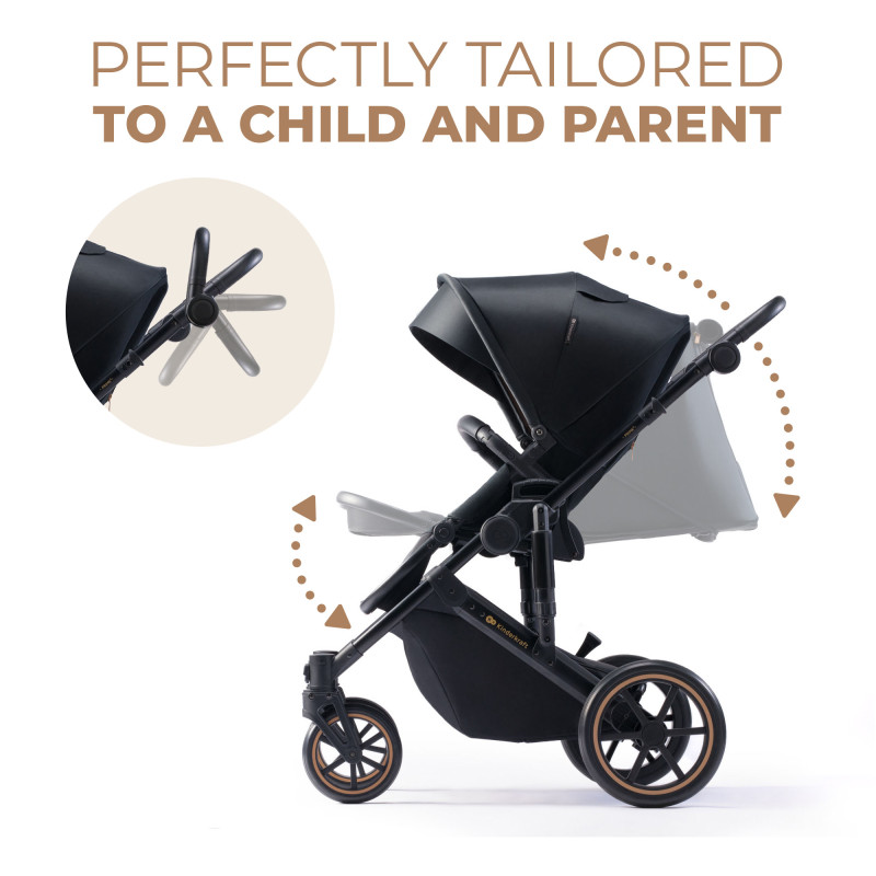 Універсальна коляска 2 в 1 Kinderkraft Prime 2 Venezian Black KSPRIM02BLK2000