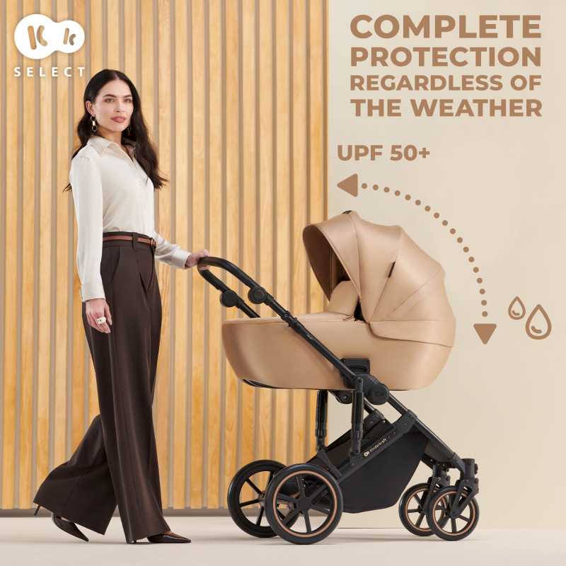 Універсальна коляска 2 в 1 Kinderkraft Prime 2 Sandrose Beige KSPRIM02BEG2000