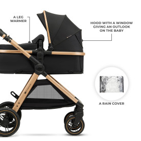 Універсальна коляска 3 в 1 Kinderkraft Esme Pro Pure Black KSESME00BLK300N