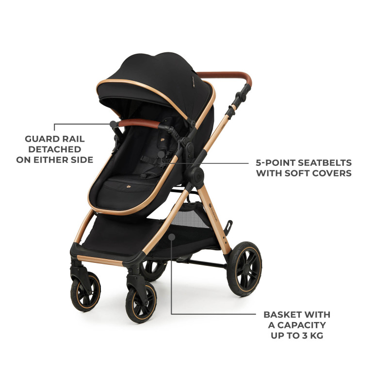Універсальна коляска 3 в 1 Kinderkraft Esme Pro Pure Black KSESME00BLK300N