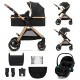 Універсальна коляска 3 в 1 Kinderkraft Esme Pro Pure Black KSESME00BLK300N