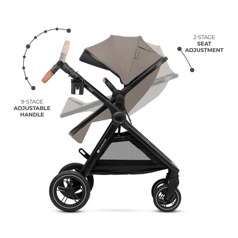 Універсальна коляска 3 в 1 Kinderkraft Esme Pro Sand Beige KSESME00BEG300N