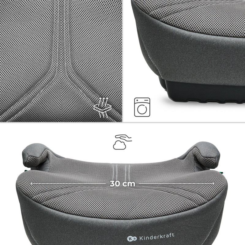Автокрісло-бустер Kinderkraft i-Boost 2 Pro Gray KCIBOO02GRYPR00