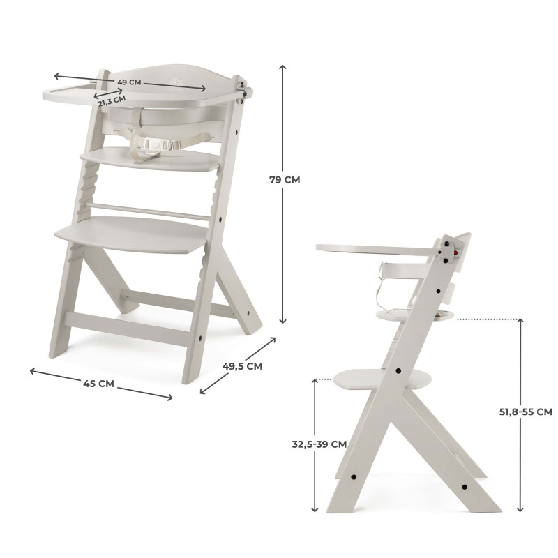 Стільчик для годування Kinderkraft Enock Beige KKKENOCBEGF0000