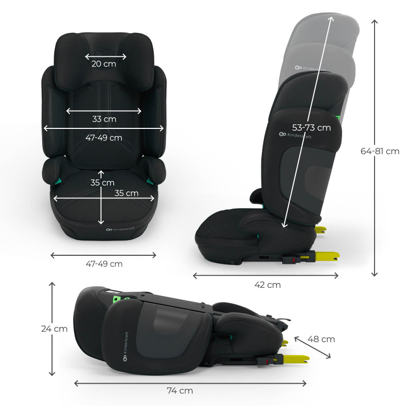 Автокрісло Kinderkraft Xpand 2 PRO i-Size Black KCXPPR02BLK0000
