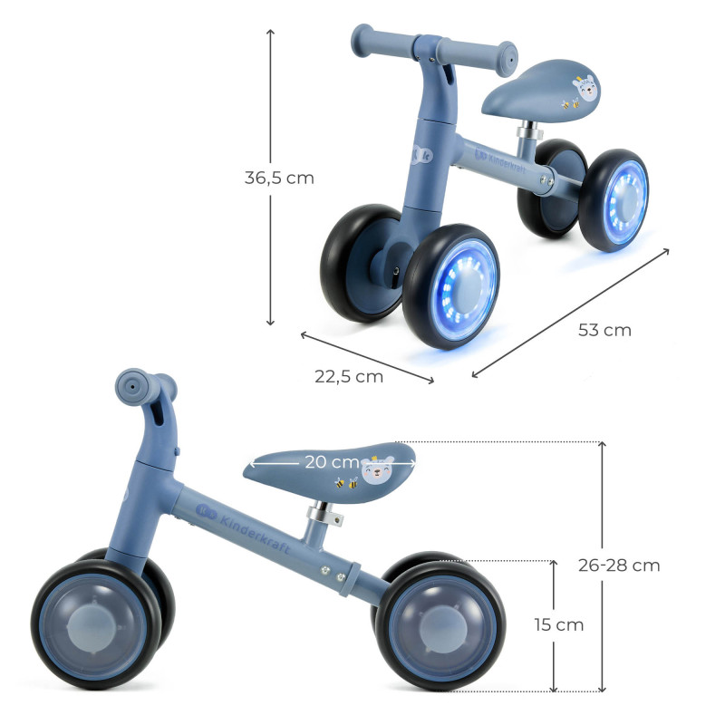 Каталка-біговел Kinderkraft Cutie Flash Blue KRCUFL00BLU0000