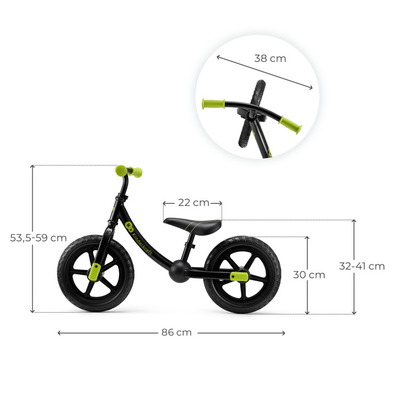 Біговел Kinderkraft 2Way Next Off Road Black KR2WAY25BLK0000