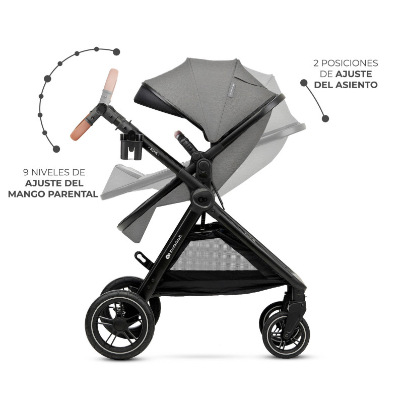 Універсальна коляска 2 в 1 Kinderkraft Esme Grey KSESME00GRY2000