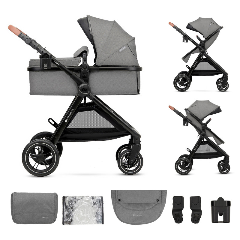 Універсальна коляска 2 в 1 Kinderkraft Esme Grey KSESME00GRY2000