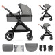Універсальна коляска 2 в 1 Kinderkraft Esme Grey KSESME00GRY2000