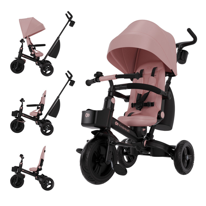 Триколісний велосипед Kinderkraft Aveo 2 Plus Pink KRAVEO02PNK0000