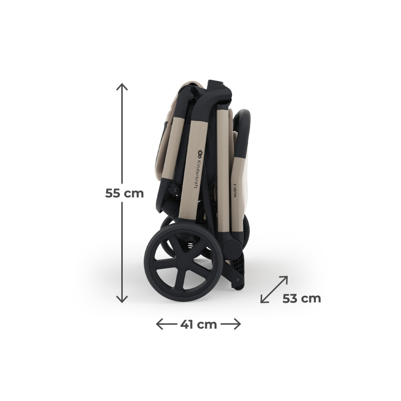 Прогулянкова коляска Kinderkraft Nubi 3 Sand Beige KSNUBI03BEG0000
