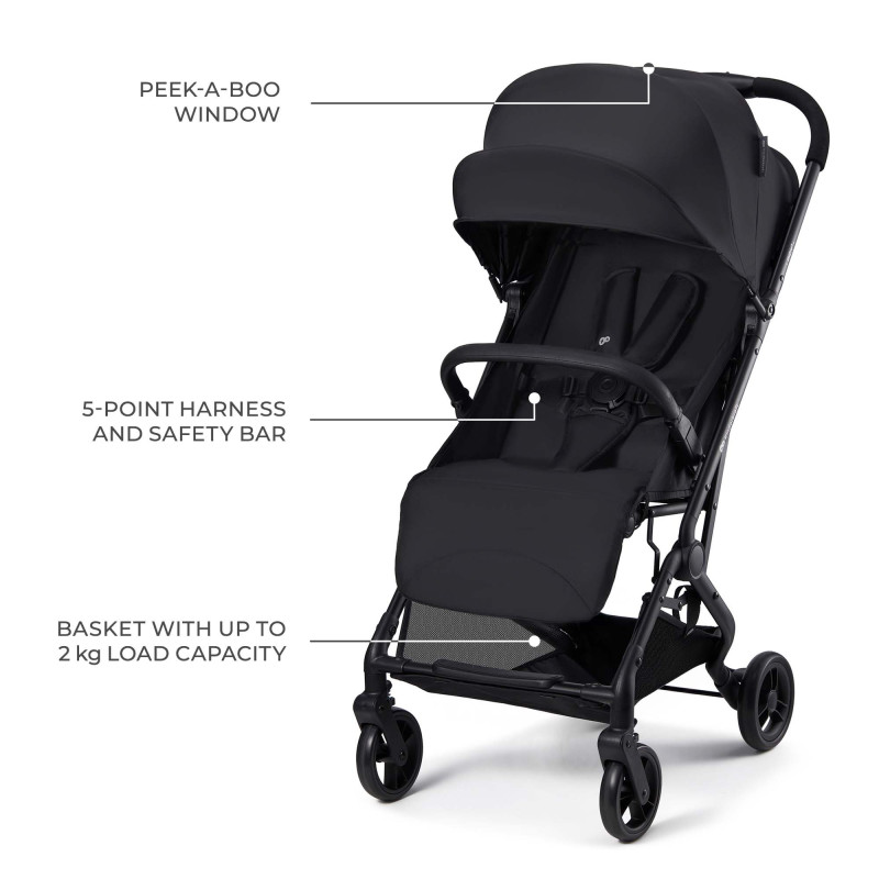 Прогулянкова коляска Kinderkraft Indy 3 Coal Black KSINDY03BLK0000