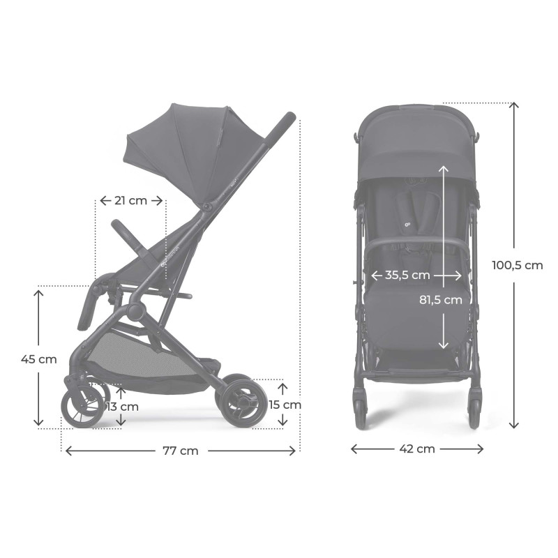 Прогулянкова коляска Kinderkraft Indy 3 Coal Black KSINDY03BLK0000