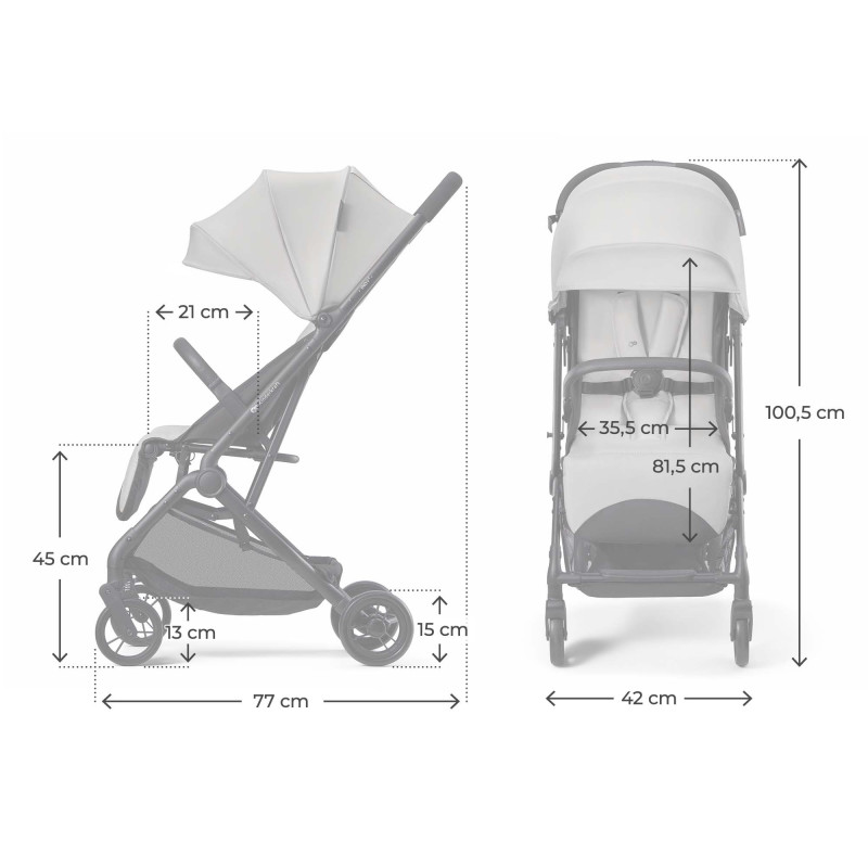 Прогулянкова коляска Kinderkraft Indy 3 Urban Grey KSINDY03GRY0000