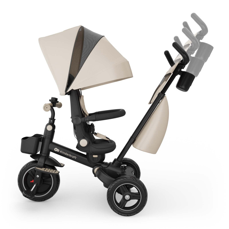 Триколісний велосипед Kinderkraft Spinstep 2 Plus Beige KRSPST02BEGPL00
