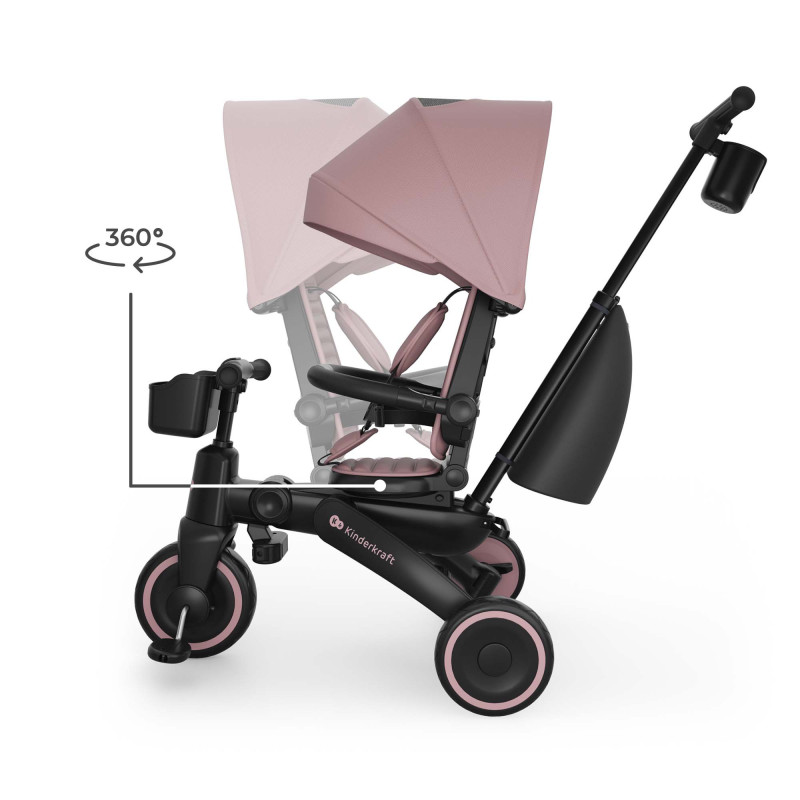Триколісний велосипед Kinderkraft Jazz 3 Pink KRJAZZ03PNK0000