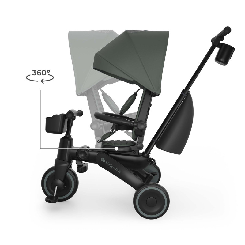Триколісний велосипед Kinderkraft Jazz 3 Green KRJAZZ03GRE0000