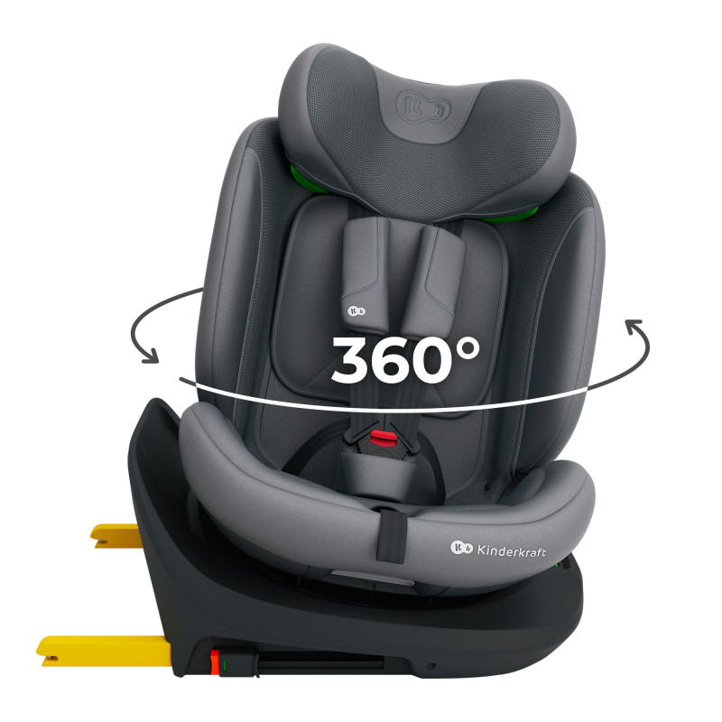 Автокрісло Kinderkraft i-Grow 2 Plus i-Size Grey KCIGRO02GRYPL00