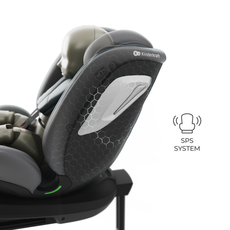 Автокрісло Kinderkraft i-Grow 2 Plus i-Size Grey KCIGRO02GRYPL00
