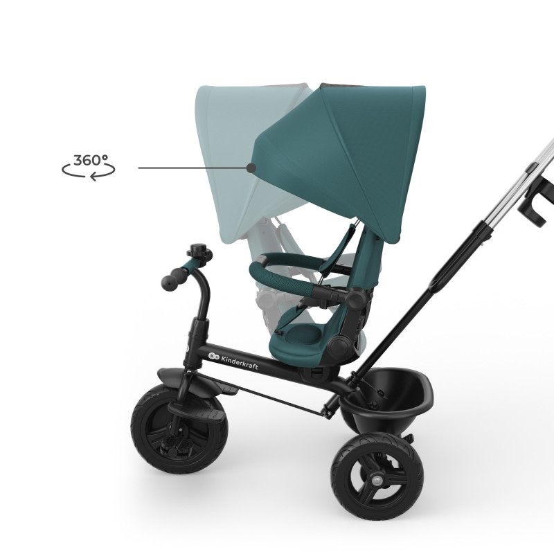 Триколісний велосипед Kinderkraft Aston 2 Plus Green KRASTO02GREPL00