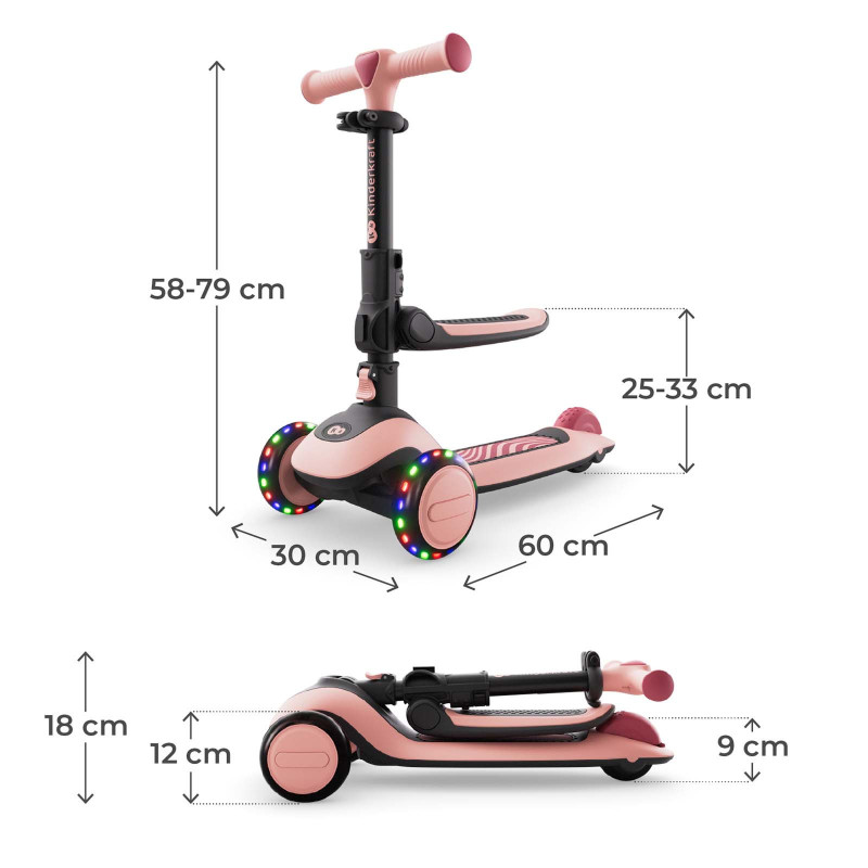Самокат Kinderkraft Halley 2 Rose Pink KRHALL02PNK0000